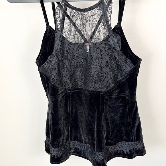 Free People Velvet & Lace Peplum Tank - Picture 5 of 12